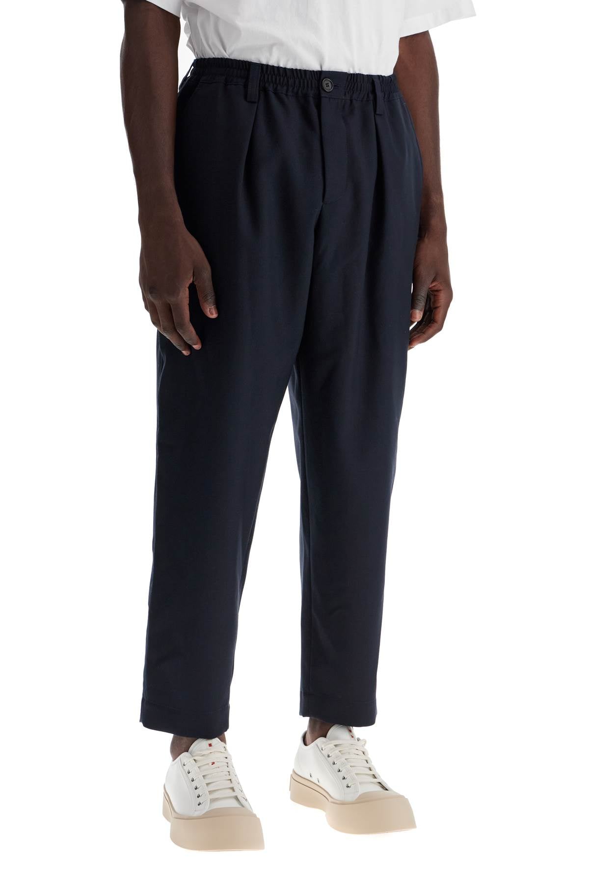 Marni tropical wool cropped pants in image 1