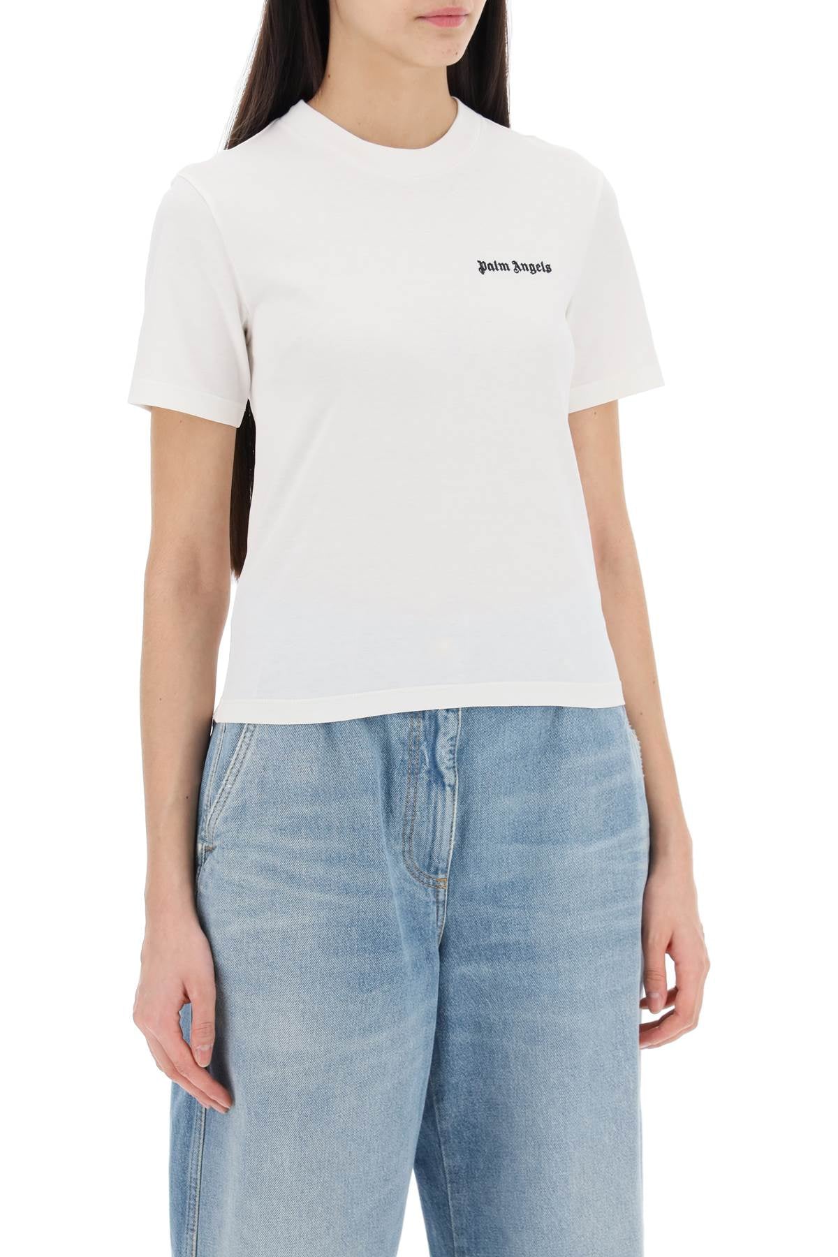 Palm Angels "round-neck t-shirt with embroidered image 1