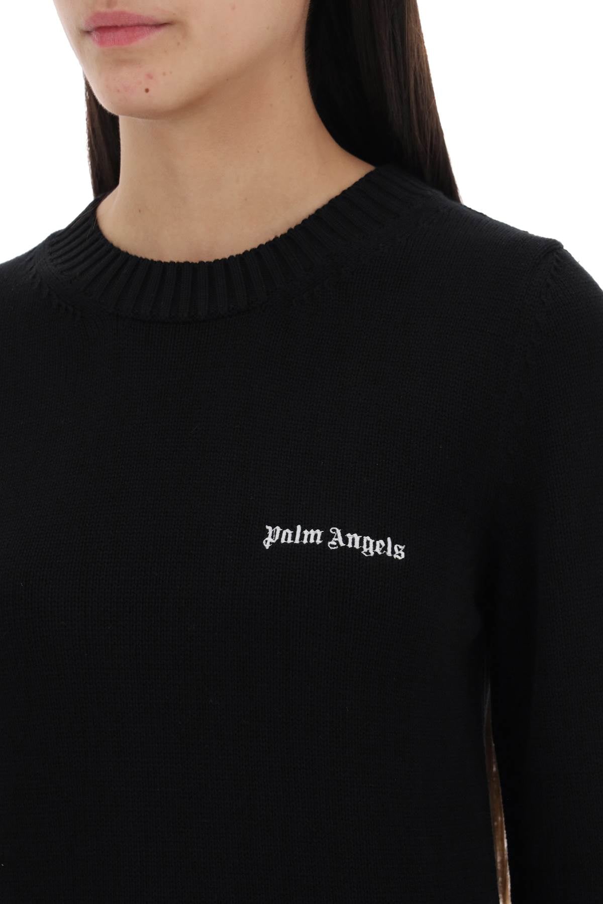 Palm Angels cropped pullover with embroidered logo image 3