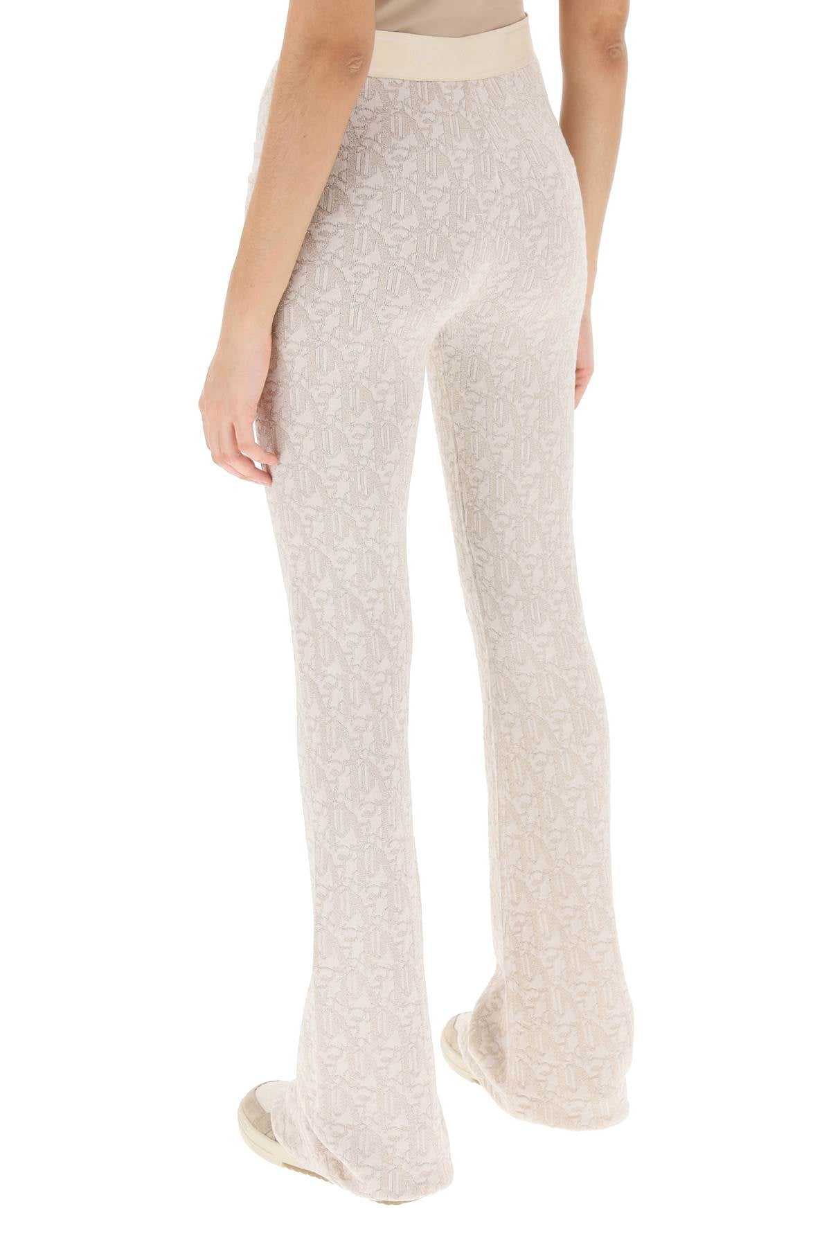 Palm Angels monogram pants in lurex knit image 2