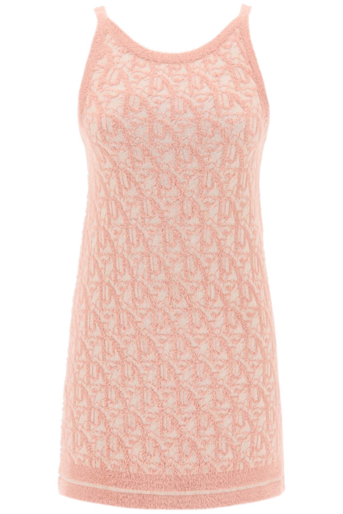 Palm Angels monogram knitted mini dress image 0