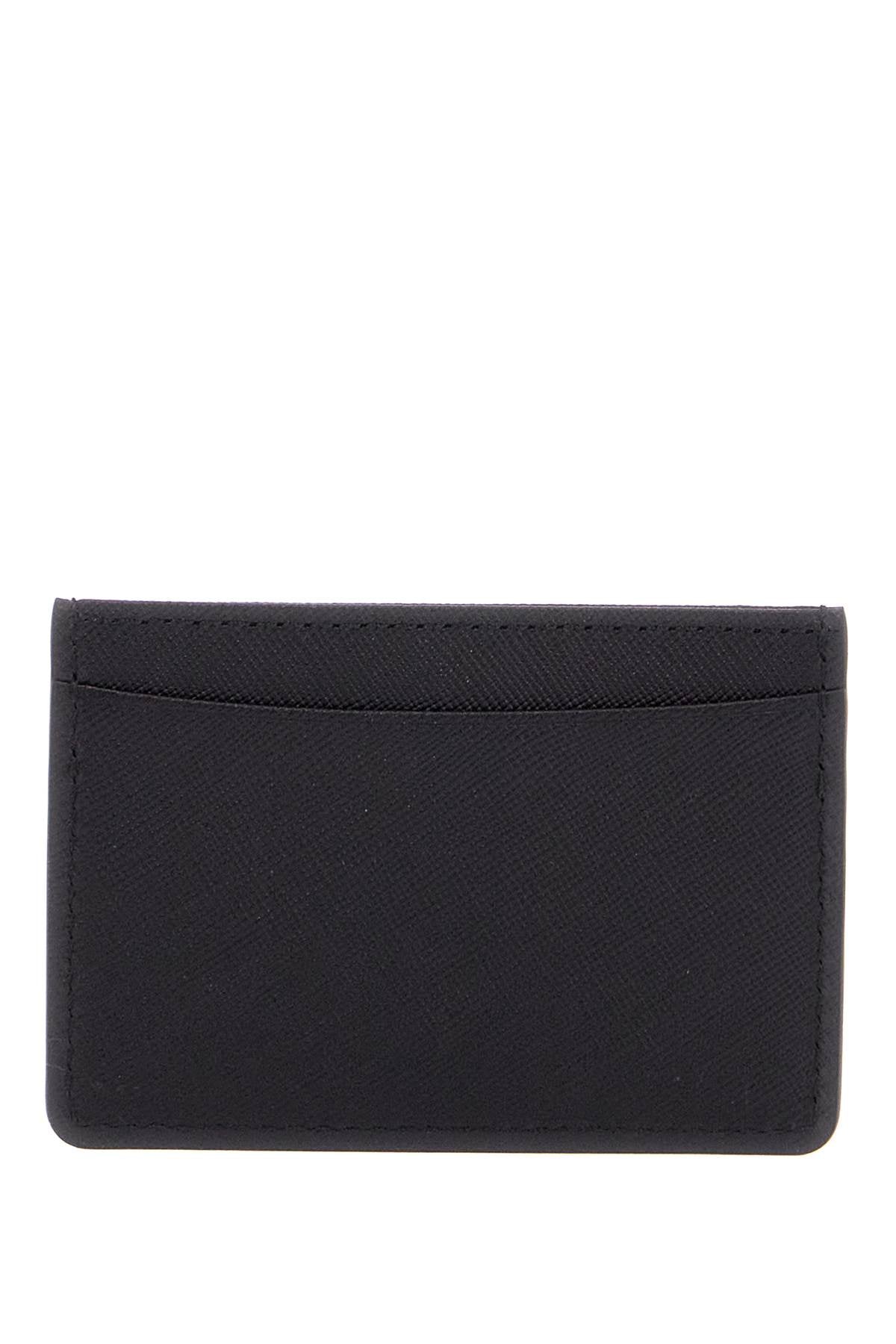 A.P.C. minimalist black calfskin credit card holder image 1