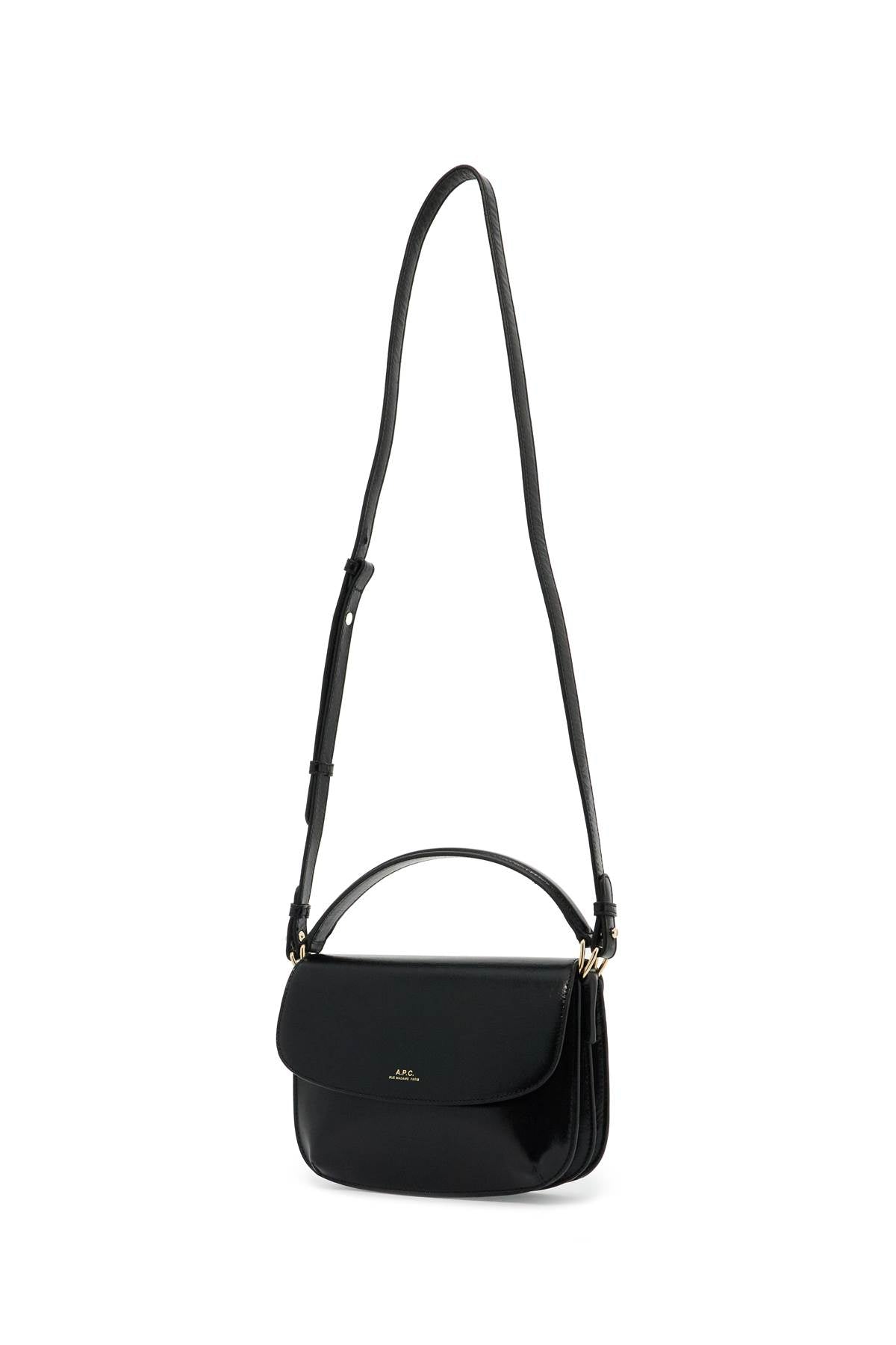 A.P.C. Mini Sarah Leather Shoulder Bag with Gold Logo image 2