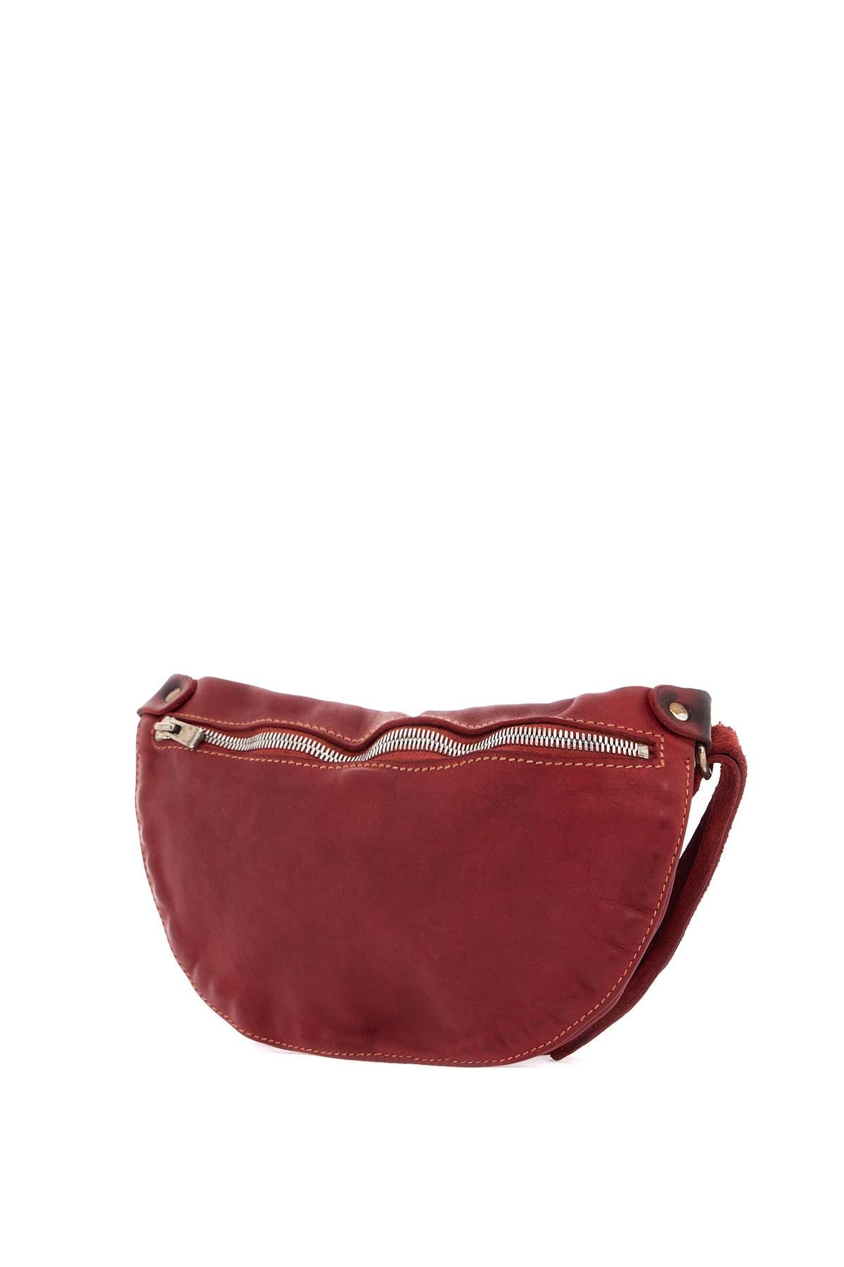 Guidi small red leather crossbody bag made from high-quality horsehide image 2