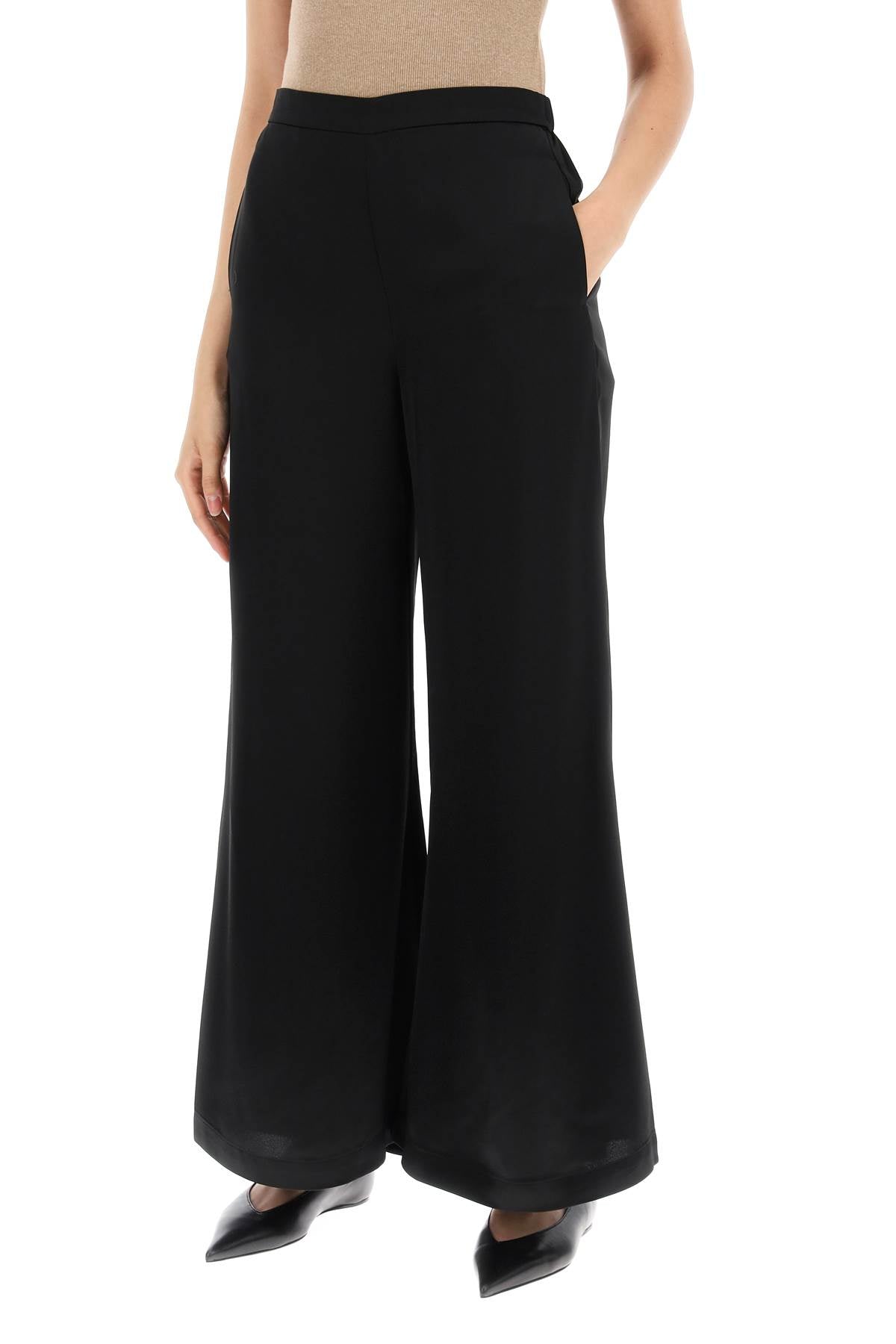 By Malene Birger Lucee Flared Satin Pants image 3