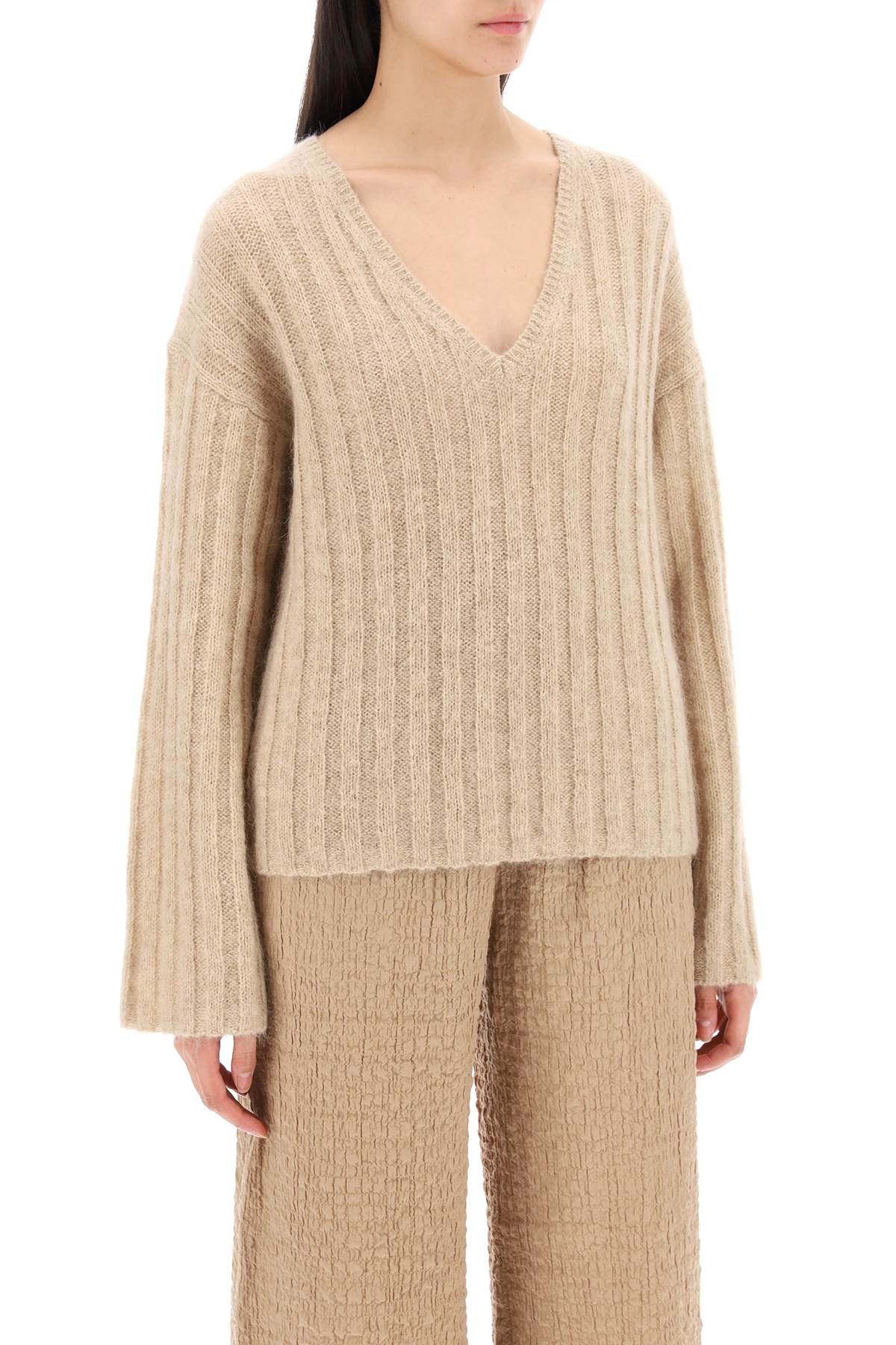 By Malene Birger cimone sweater in flat-ribbed knit image 1