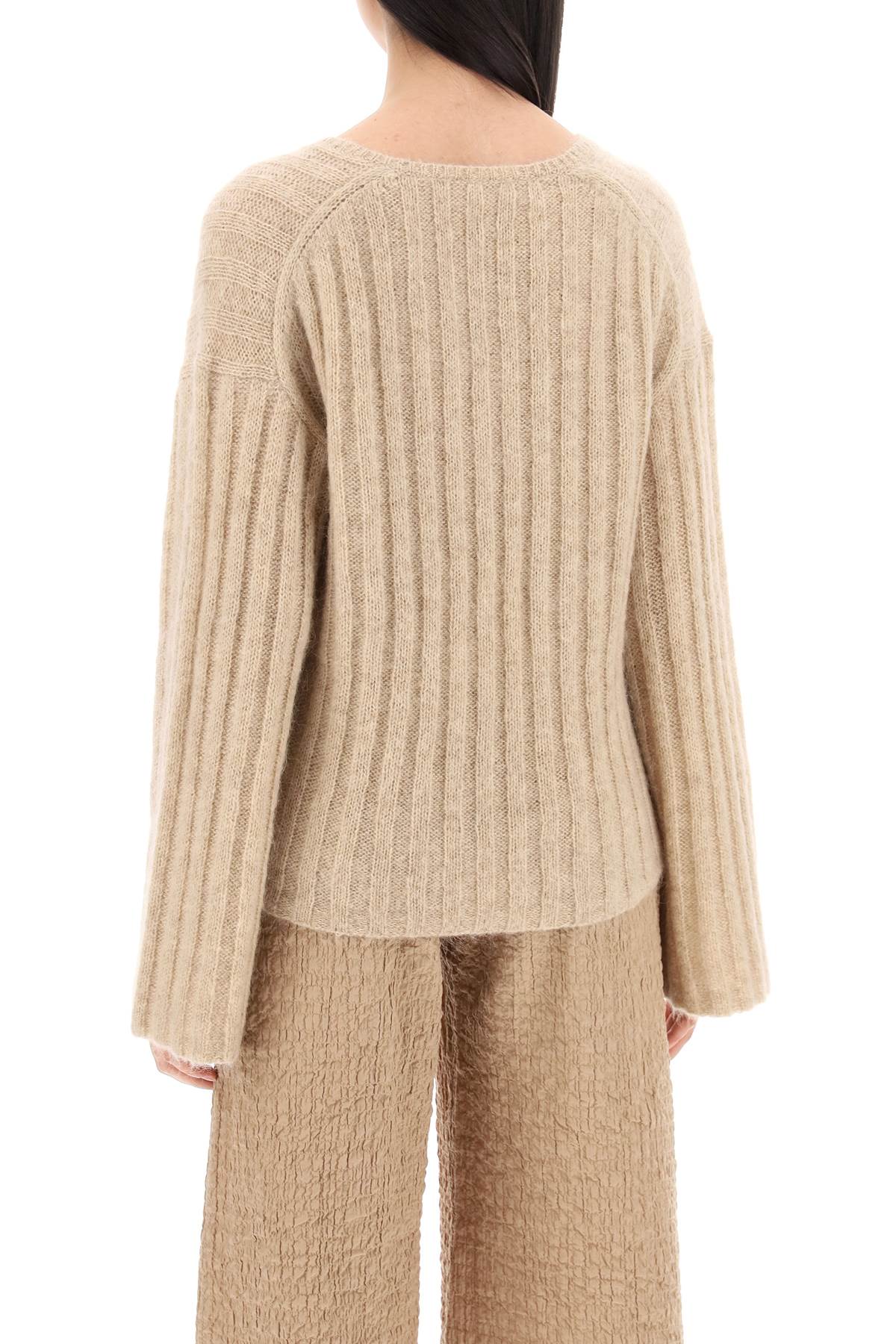 By Malene Birger cimone sweater in flat-ribbed knit image 2