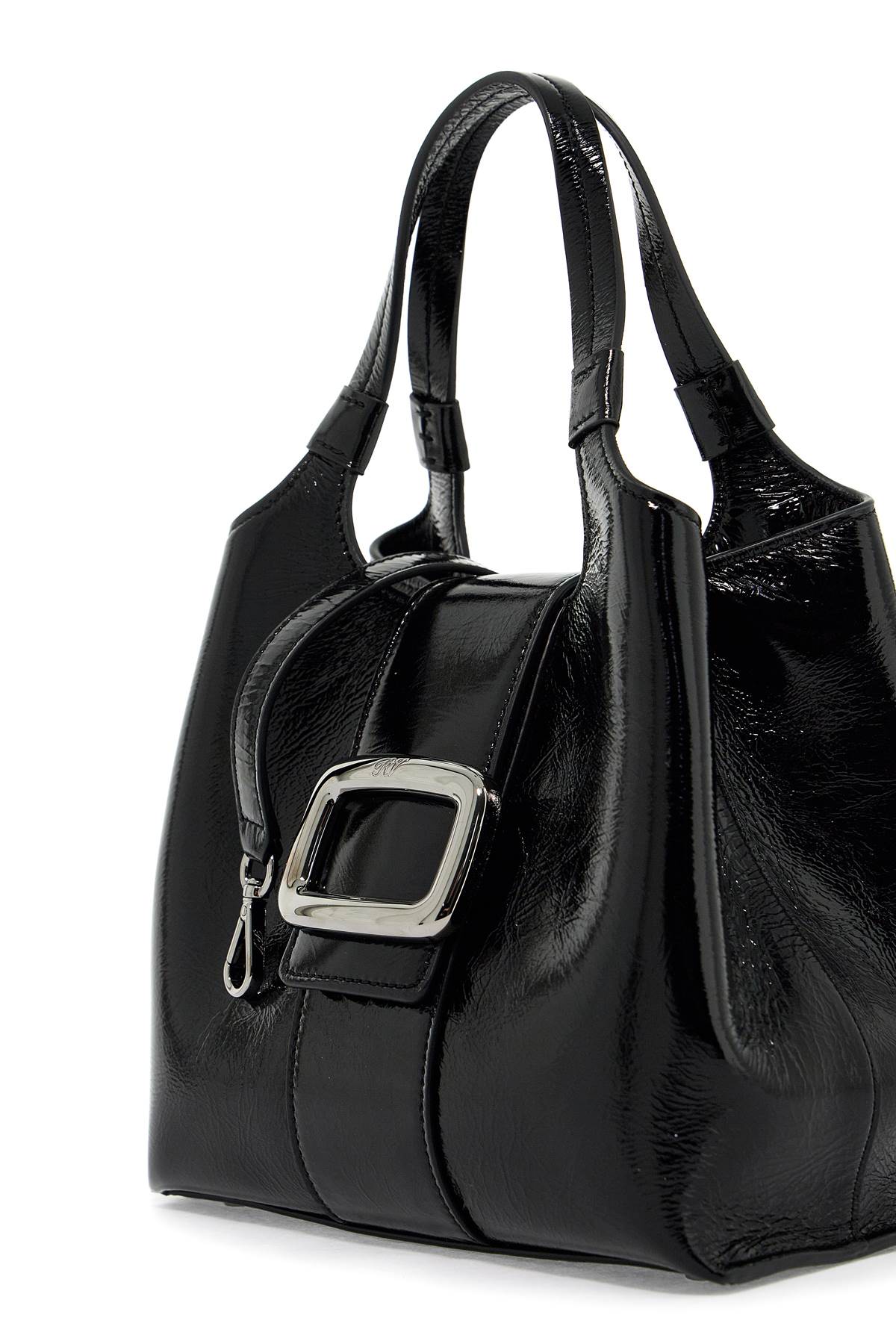 Roger Vivier mini viv' chock tote bag in patent image 2