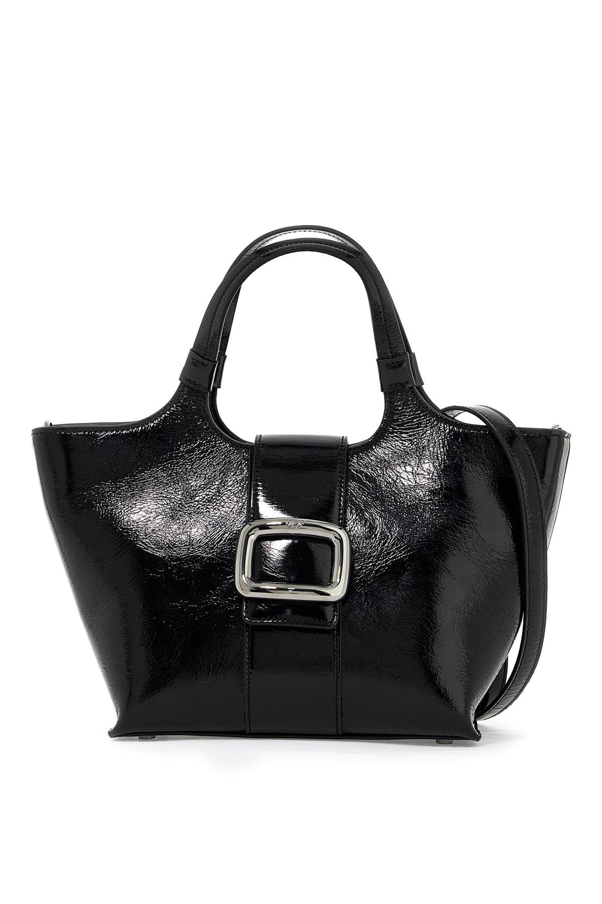 Roger Vivier mini viv' chock tote bag in patent image 0