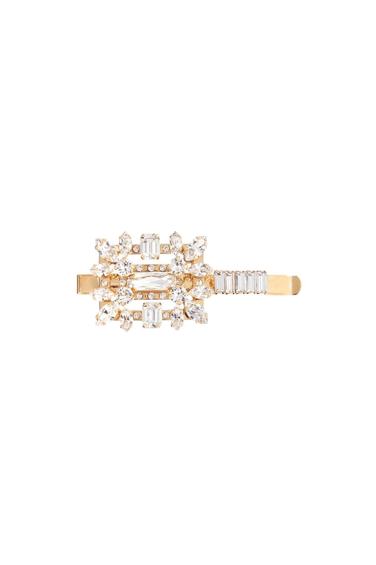 Roger Vivier hair clip with decorative stones light gold image 0