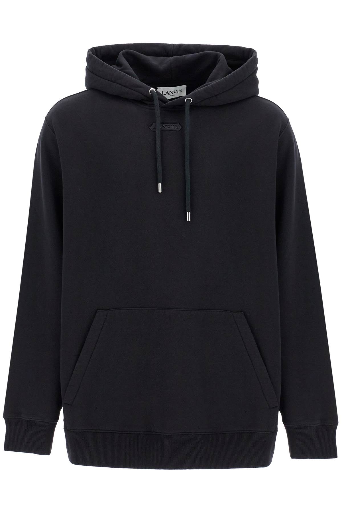 Lanvin Oversized Embroidered Logo Hoodie image 0