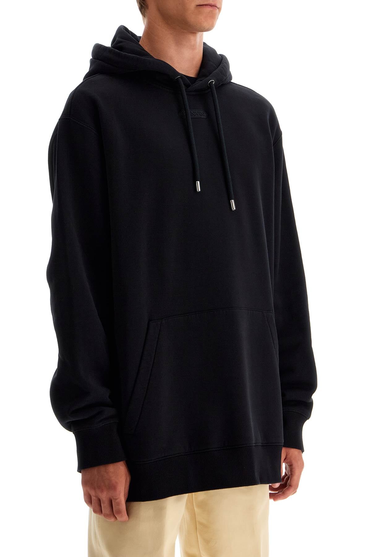 Lanvin Oversized Embroidered Logo Hoodie image 1