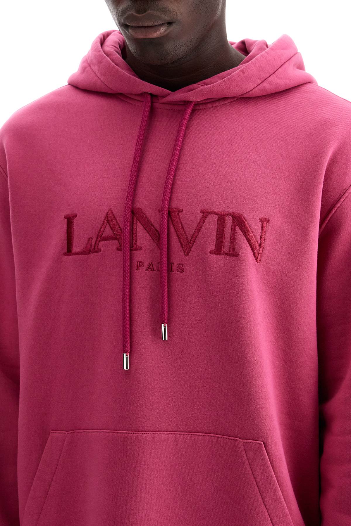 Lanvin hooded sweatshirt with embroidered logo image 3