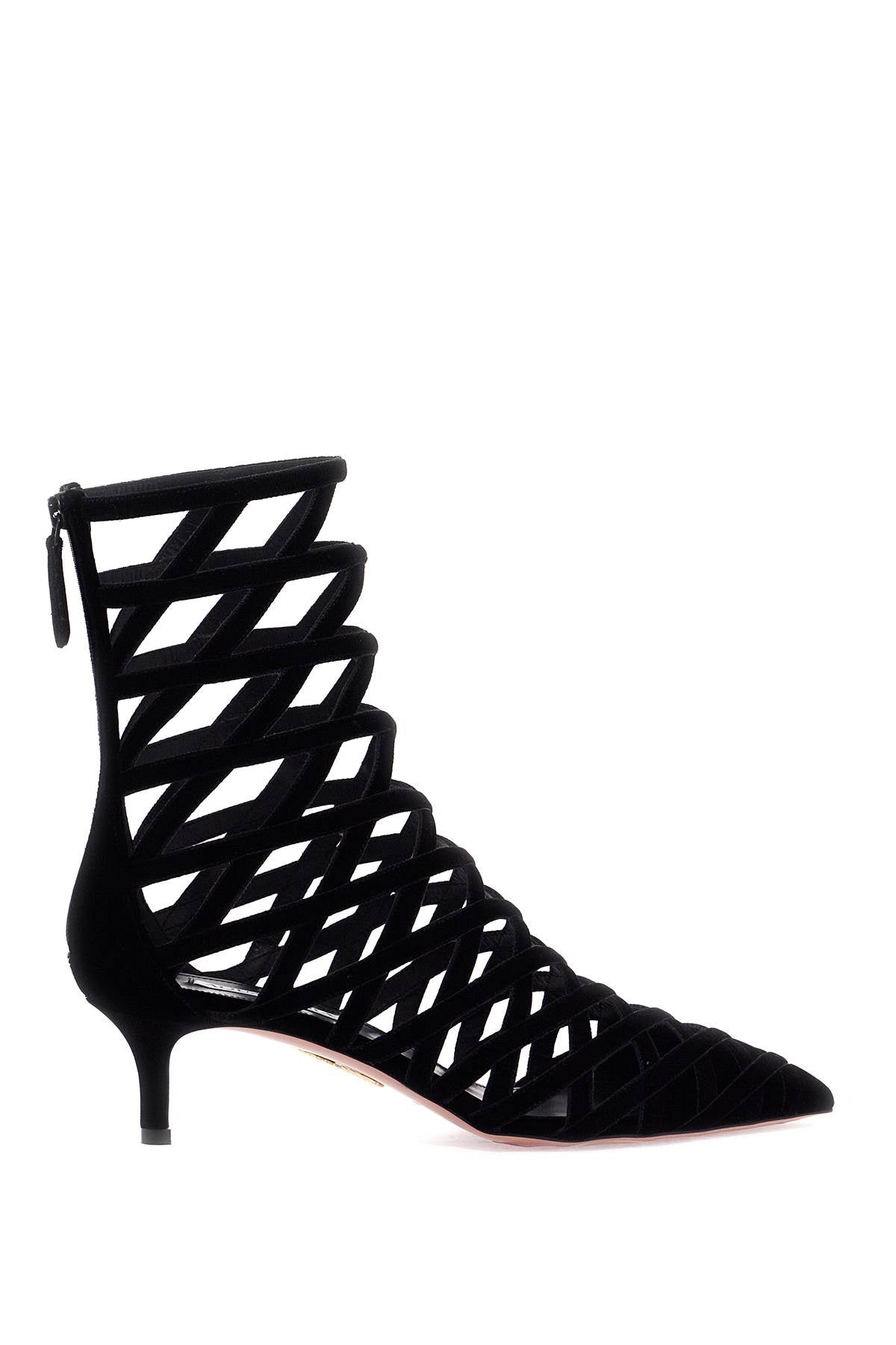 Aquazzura Romance 50 Ankle Boots - Velvet Cage Design image 0