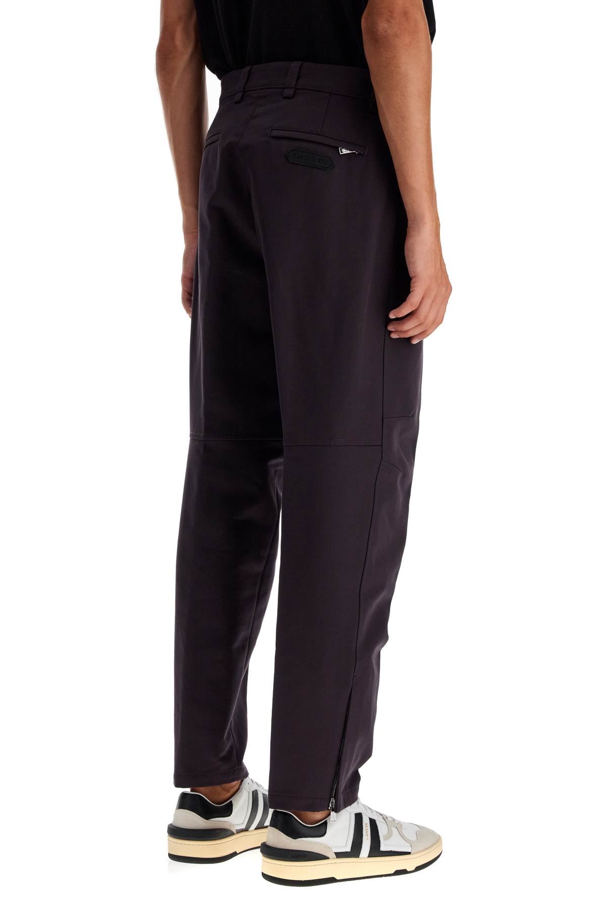 Lanvin biker gabardine trousers image 2