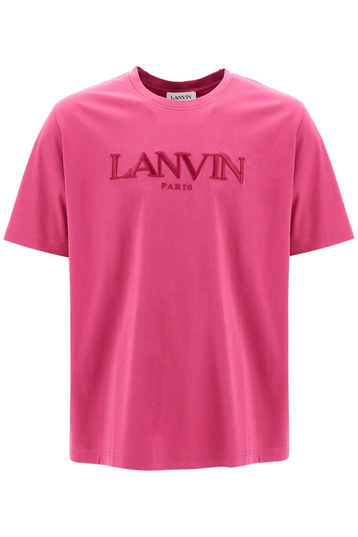 Lanvin Embroidered Logo Cotton T-Shirt image 0