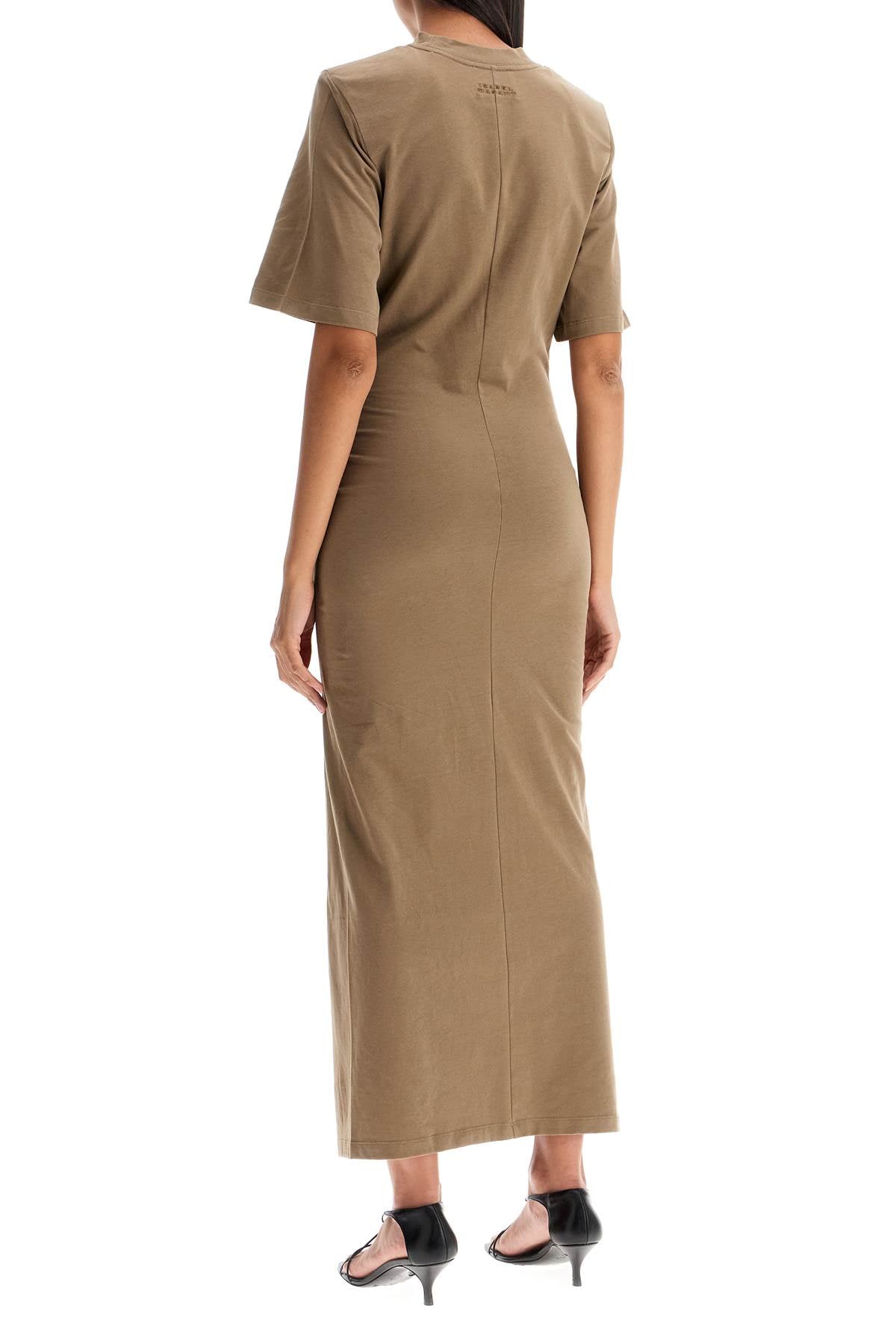 Isabel Marant Draped Midi Dress with Padded Shoulders image 2