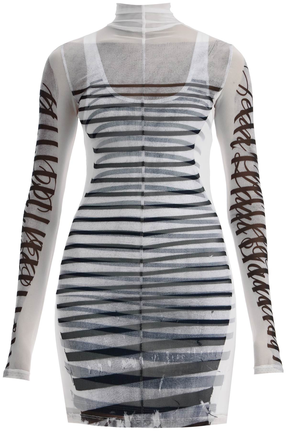 JEAN PAUL GAULTIER double-layered mini dress with marinière image 0