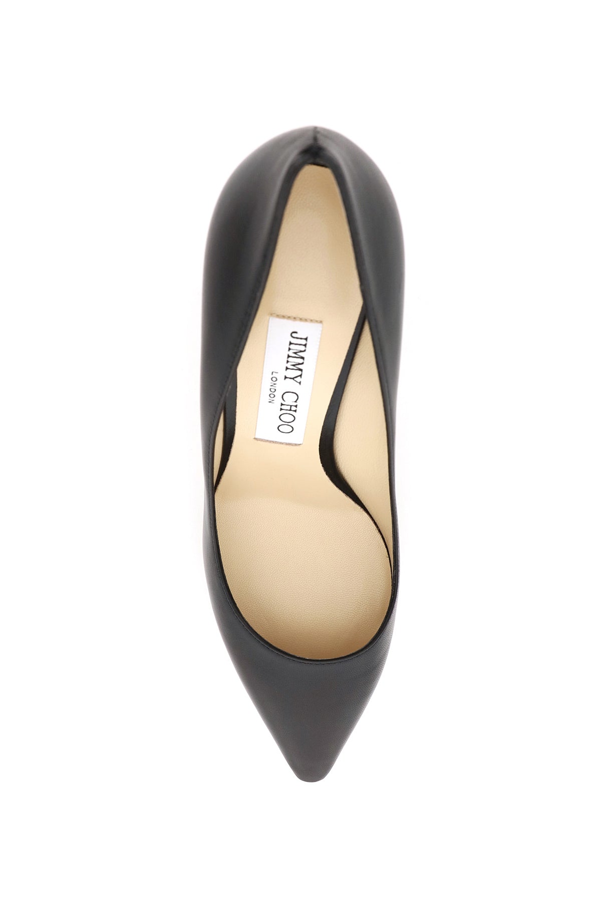 Jimmy Choo Romy 85 Pointed-Toe Nappa Leather Pumps image 1