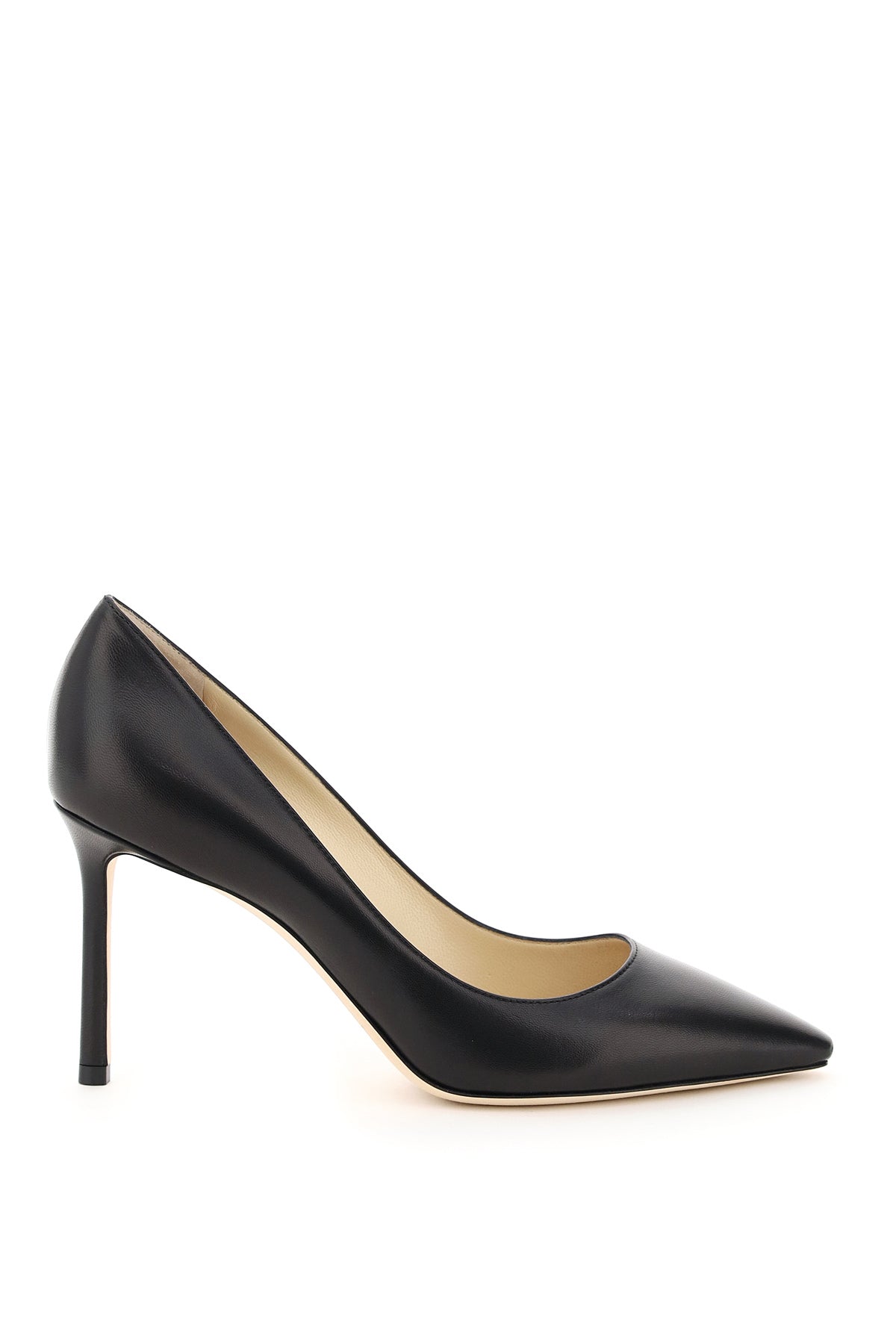 Jimmy Choo Romy 85 Pointed-Toe Nappa Leather Pumps image 0