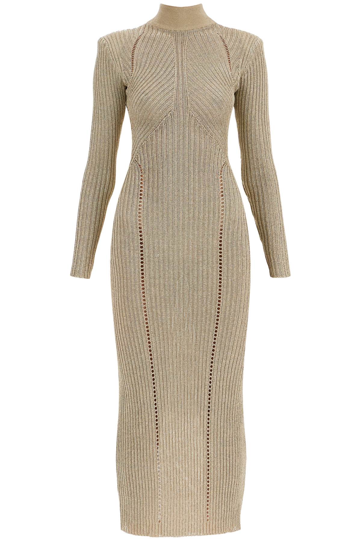 Self Portrait maxi lurex knit dress in image 0