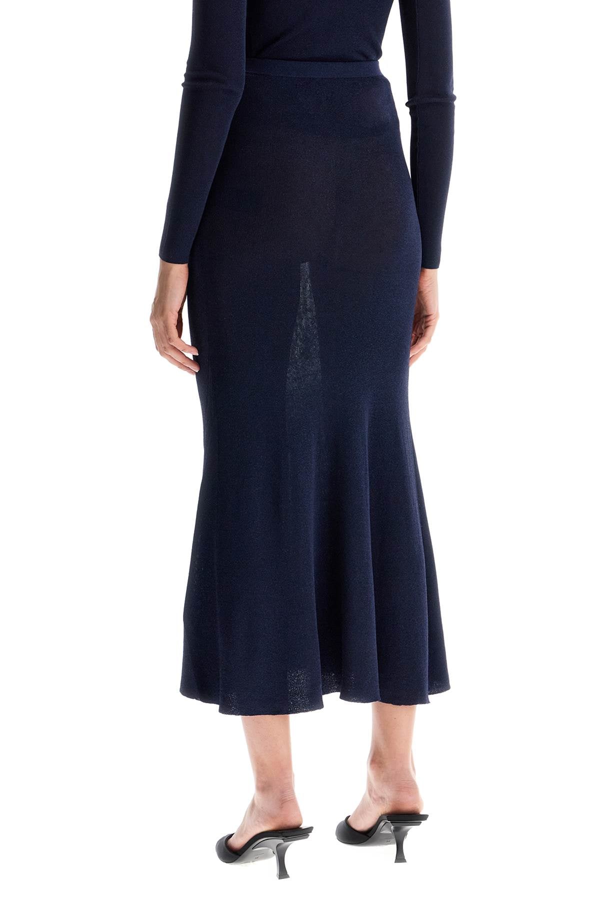 Self Portrait long lurex knit skirt image 2