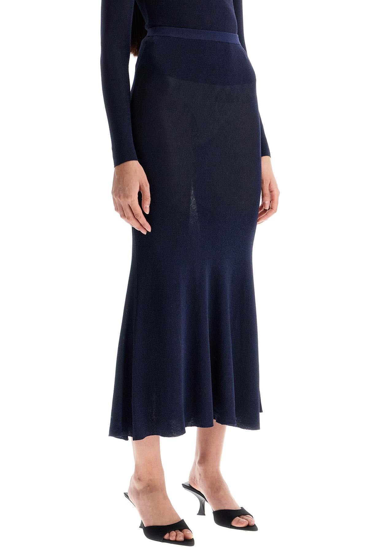 Self Portrait long lurex knit skirt image 1