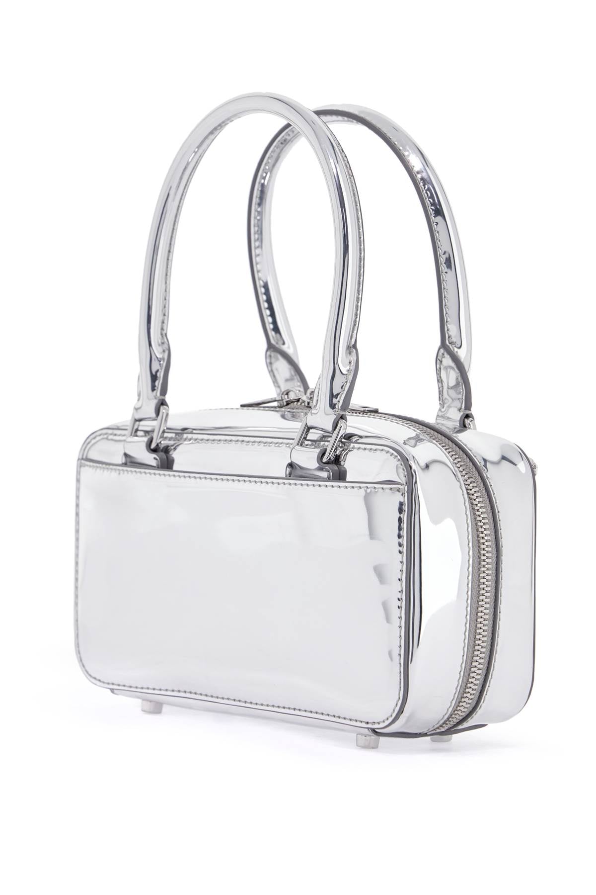 Self-Portrait Mirrored Leather Travel Bag with Crystal Bows image 1