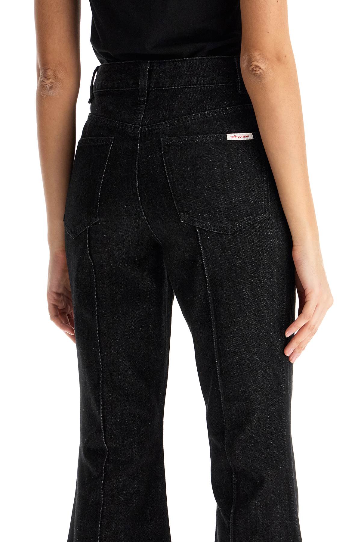 Self-Portrait High-Waisted Flare Jeans image 3