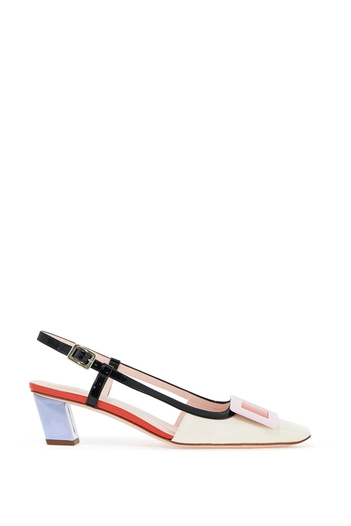 Roger Vivier Belle Vivier Slingback Pumps - Colorblock Patent Leather image 0