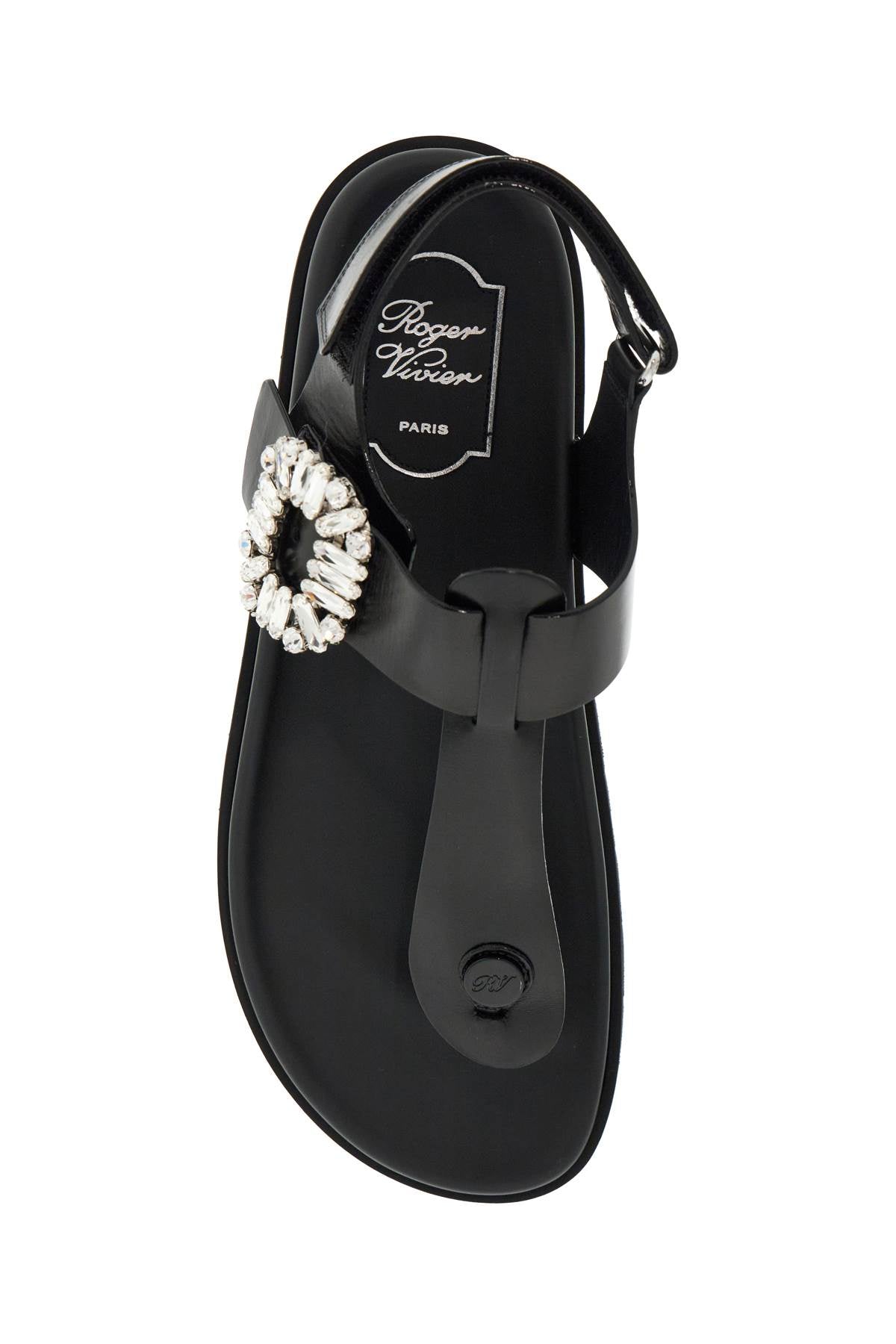 Roger Vivier leather slidy viv' flip-f image 1