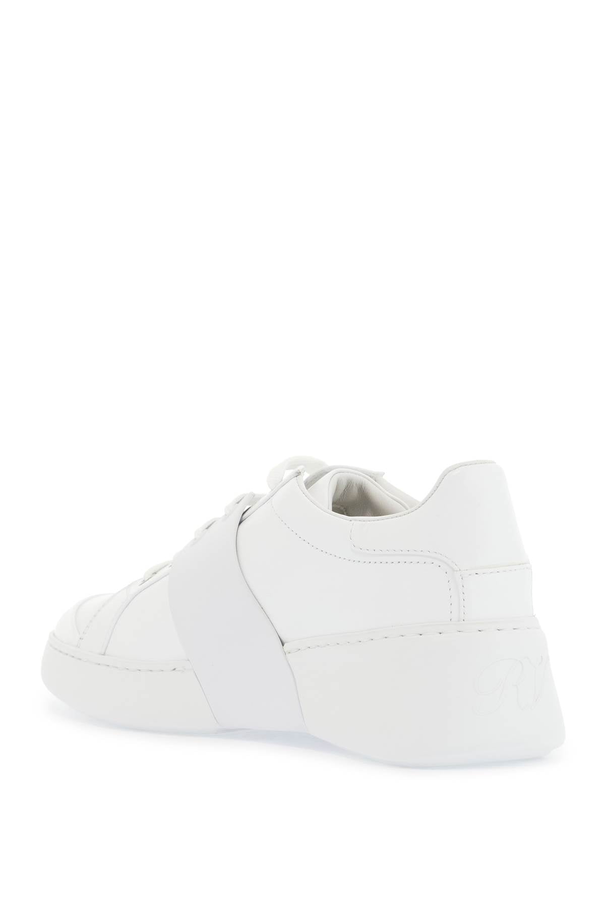 Roger Vivier white leather sneakers viv skate with rhinestones image 2