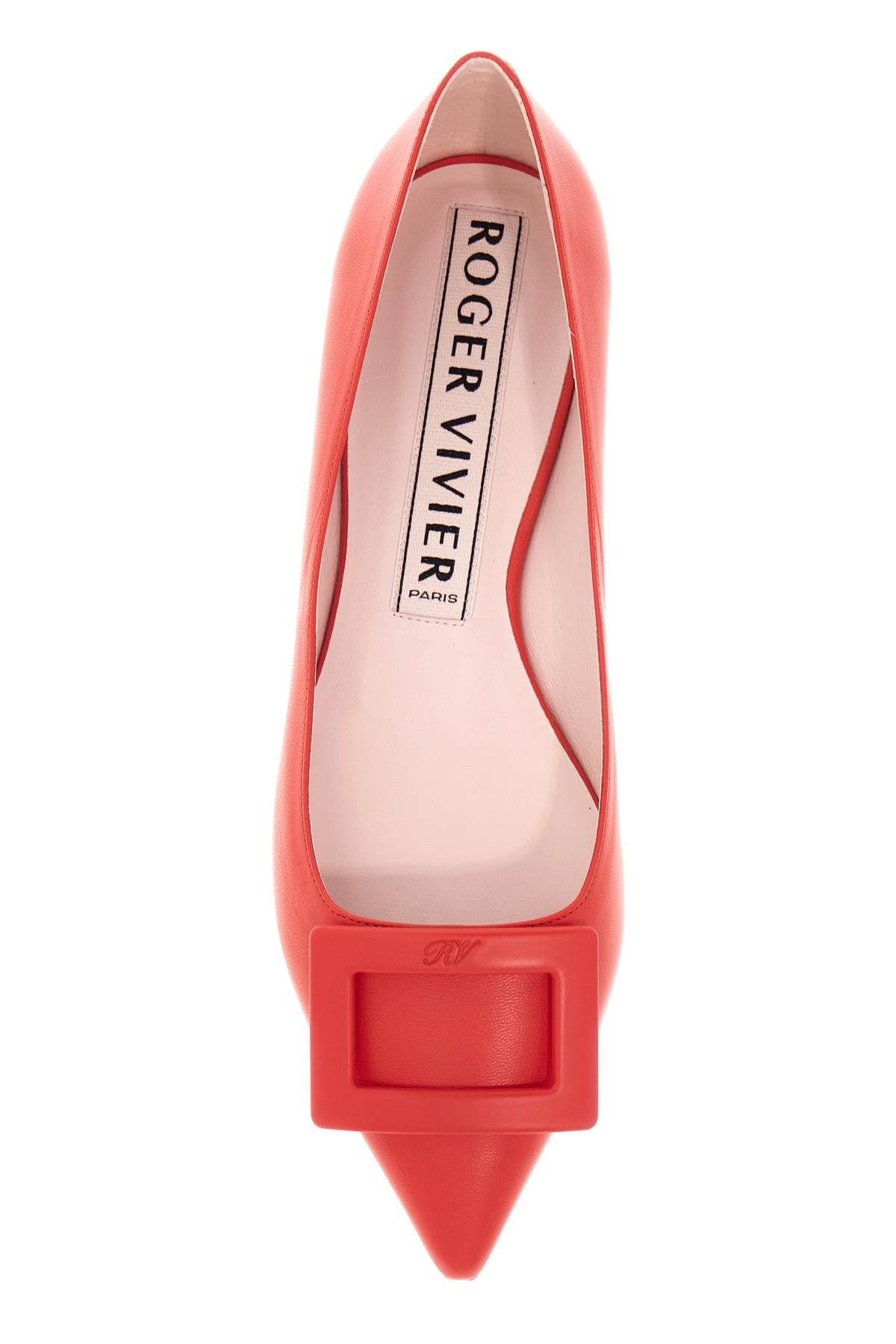 Roger Vivier Gommettine Leather Ballet Flats with Buckle image 1