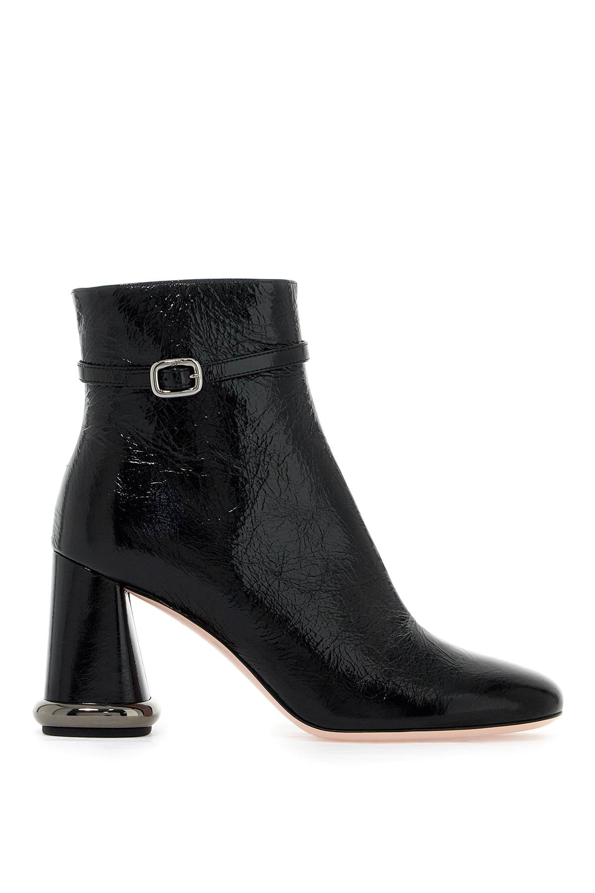 Roger Vivier Round Toe Ankle Boots with Viv' Choc Buckle image 0