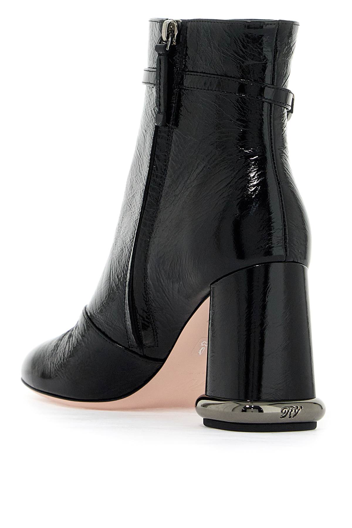 Roger Vivier Round Toe Ankle Boots with Viv' Choc Buckle image 2