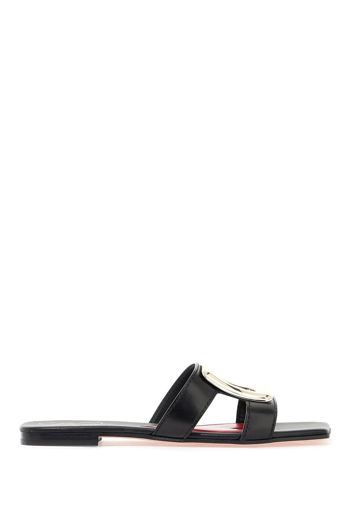 Roger Vivier Viv' Leather Mules with Buckle image 0