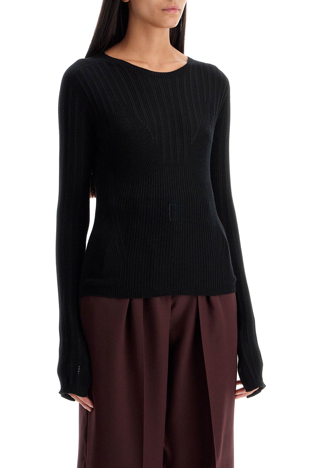 Lanvin ribbed crewneck sweater image 1