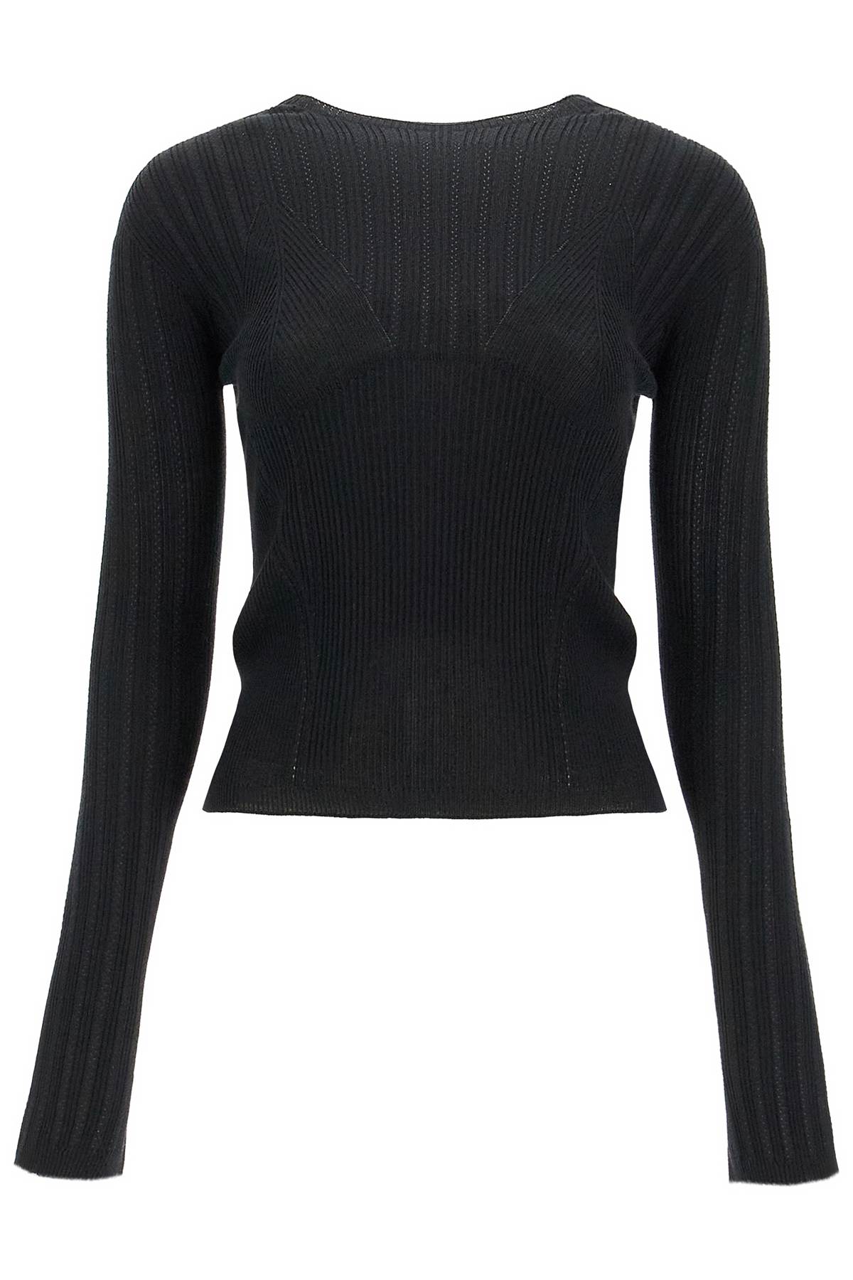 Lanvin ribbed crewneck sweater image 0