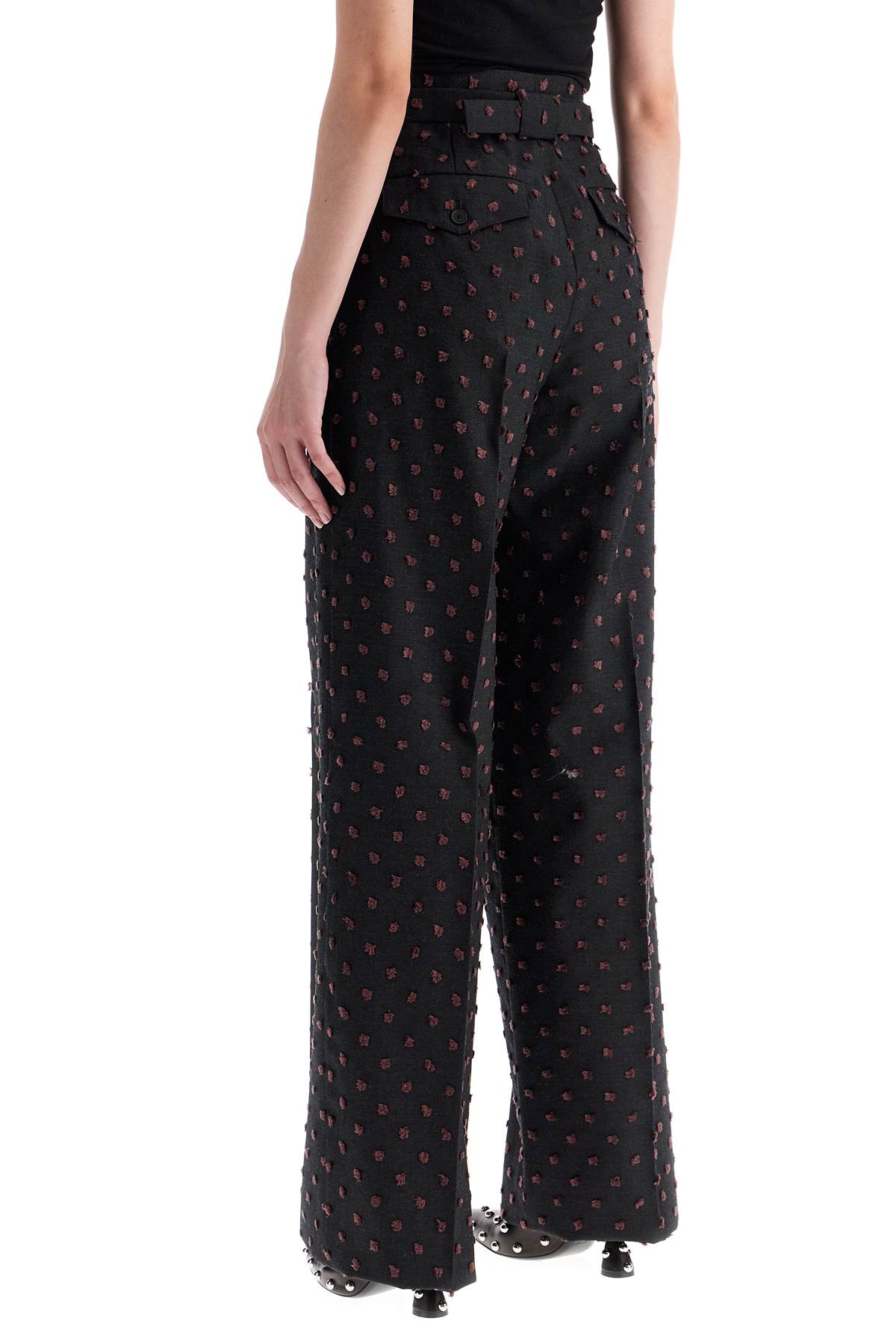 Lanvin wide plumetis trousers image 2