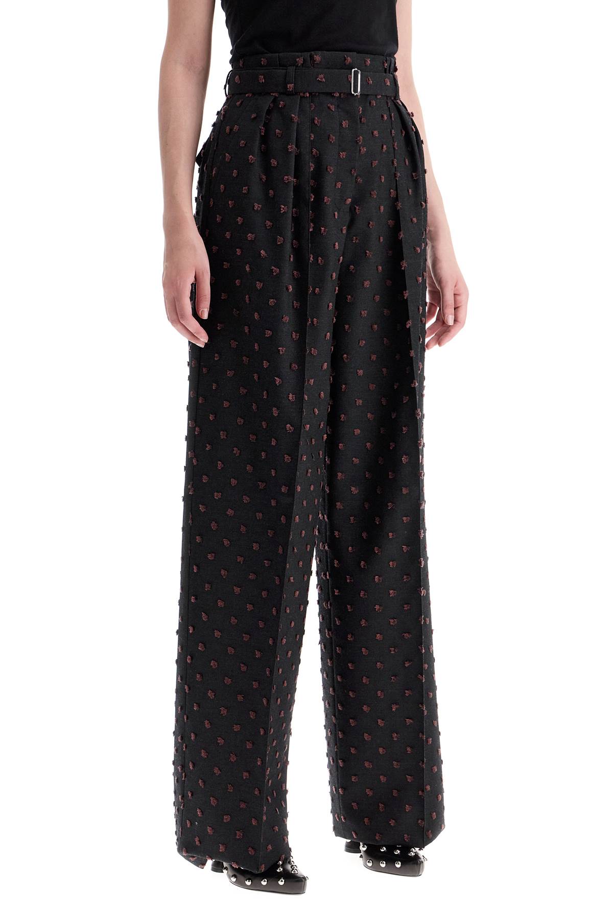 Lanvin wide plumetis trousers image 1