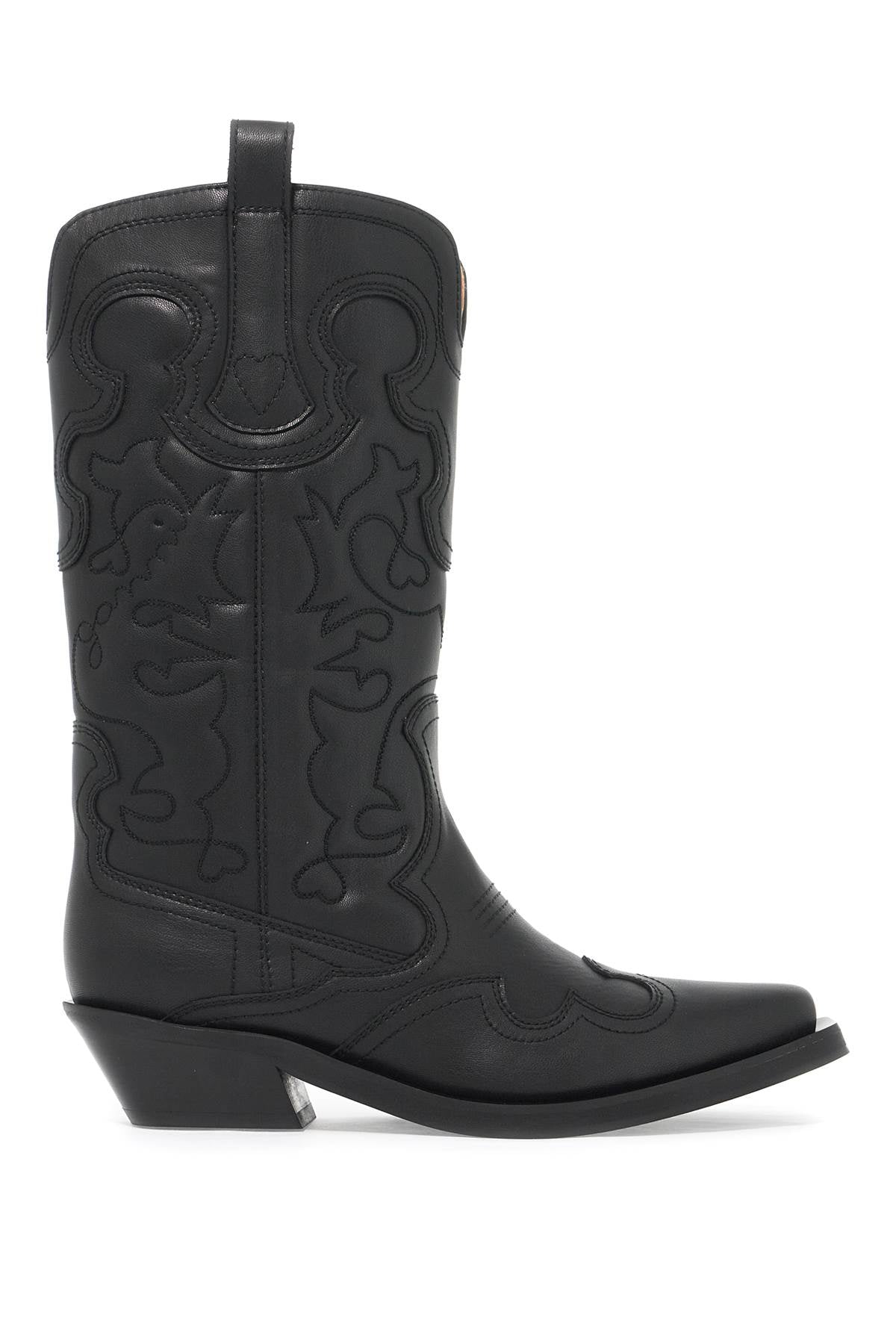 Ganni embroidered western boots image 0