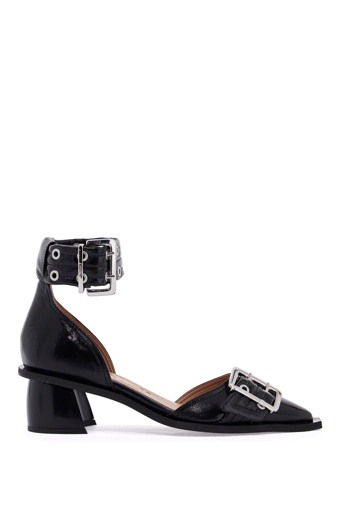 Ganni Buckle Strap D'Orsay Heels image 0