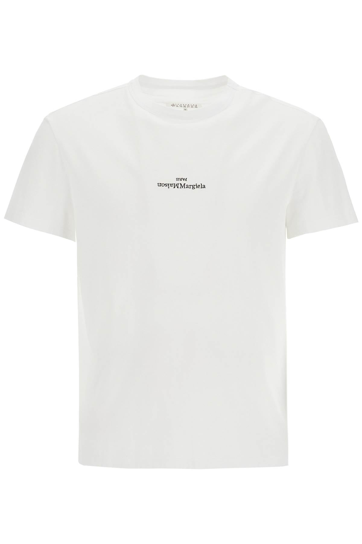 Maison Margiela Reverse Logo Embroidered Cotton T-Shirt image 0