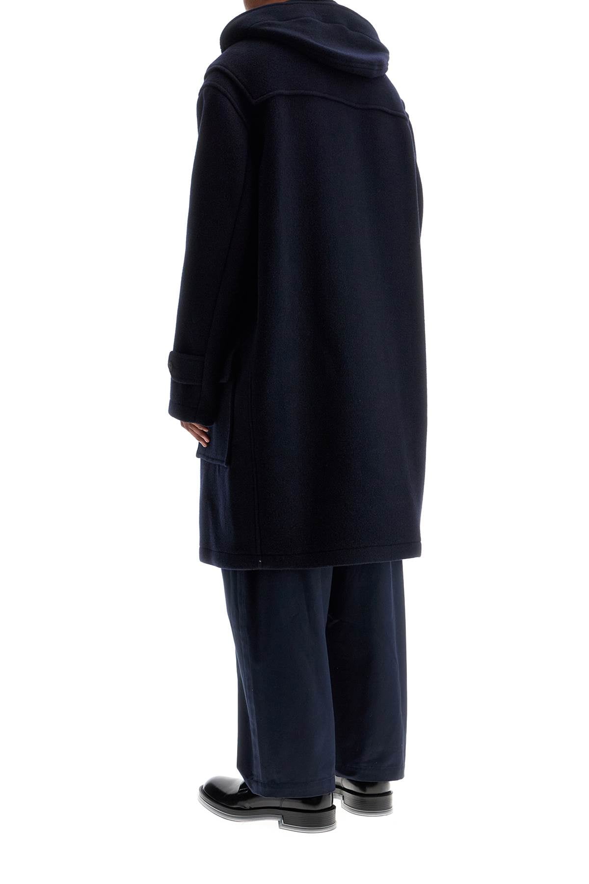 Maison Margiela woolen montgomery coat with hood image 2