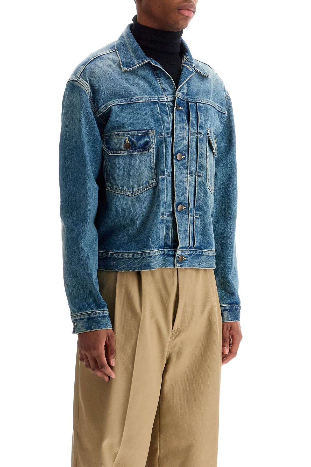 Maison Margiela Men's Distressed Denim Jacket image 1