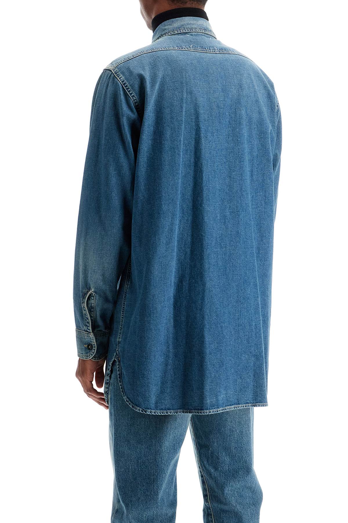 Maison Margiela Lightweight Distressed Denim Shirt image 2