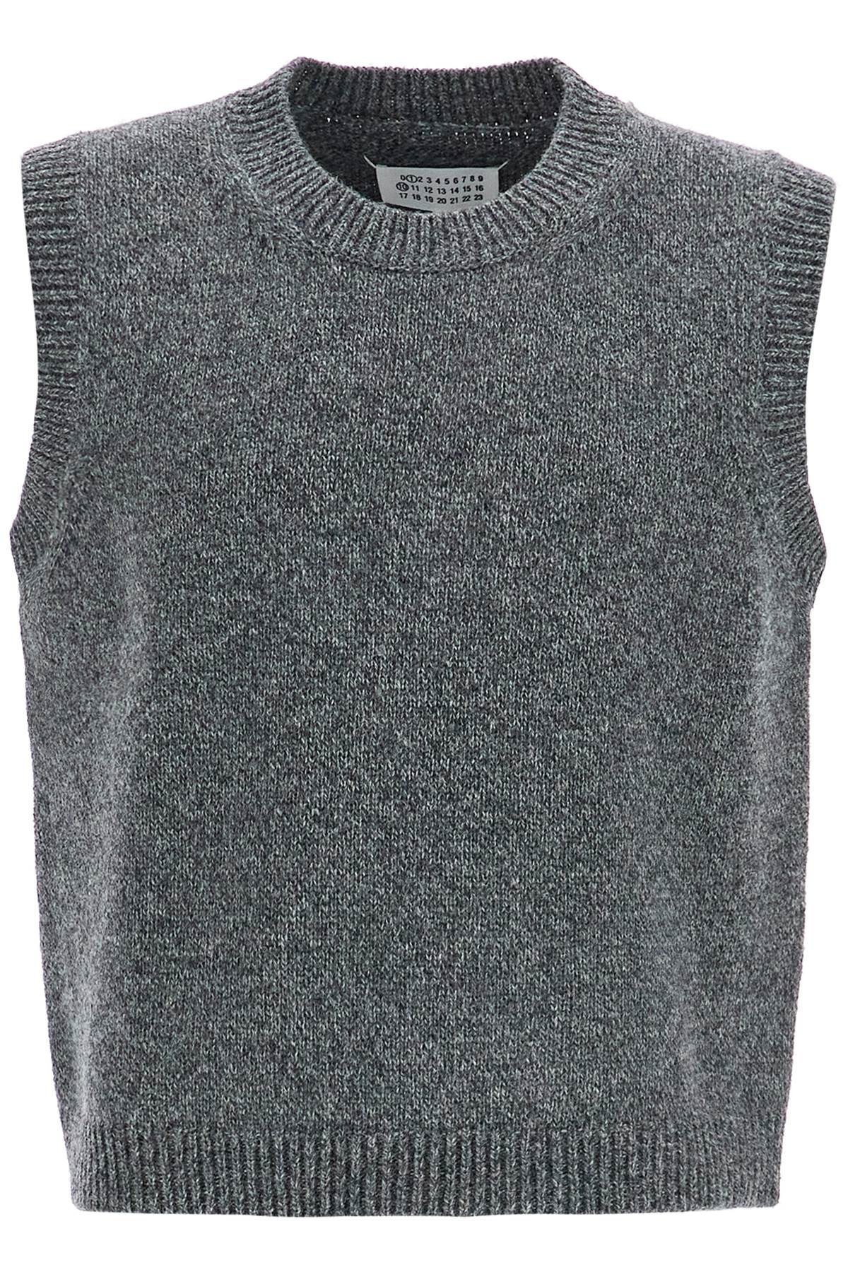 Maison Margiela Lambswool Ribbed Knit Vest image 0