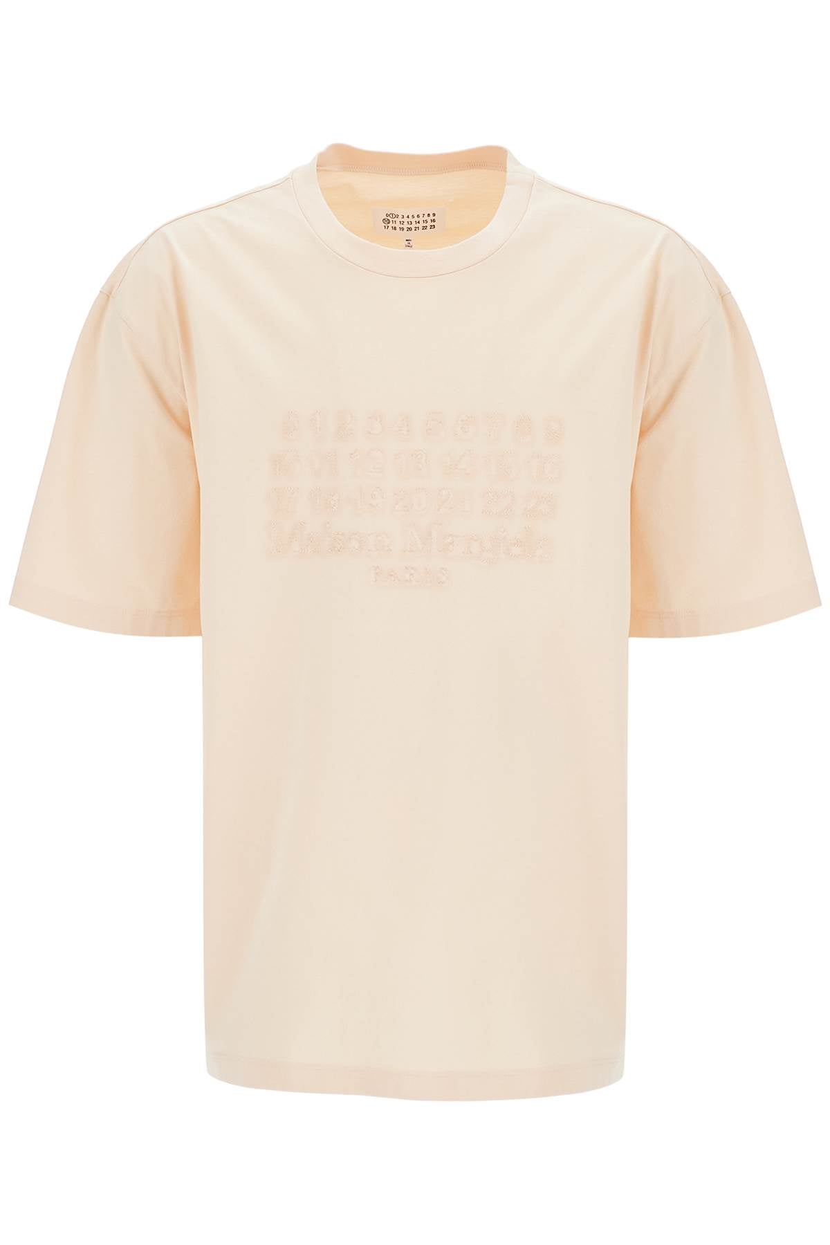 Maison Margiela Embroidered Numeric Logo Cotton T-Shirt image 0