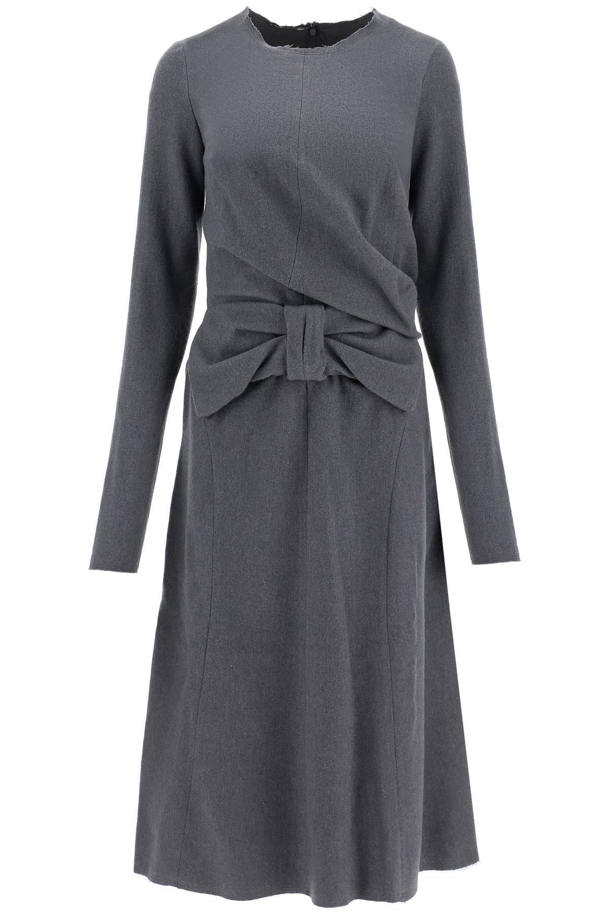 Maison Margiela midi dress with oversized bow detail image 0