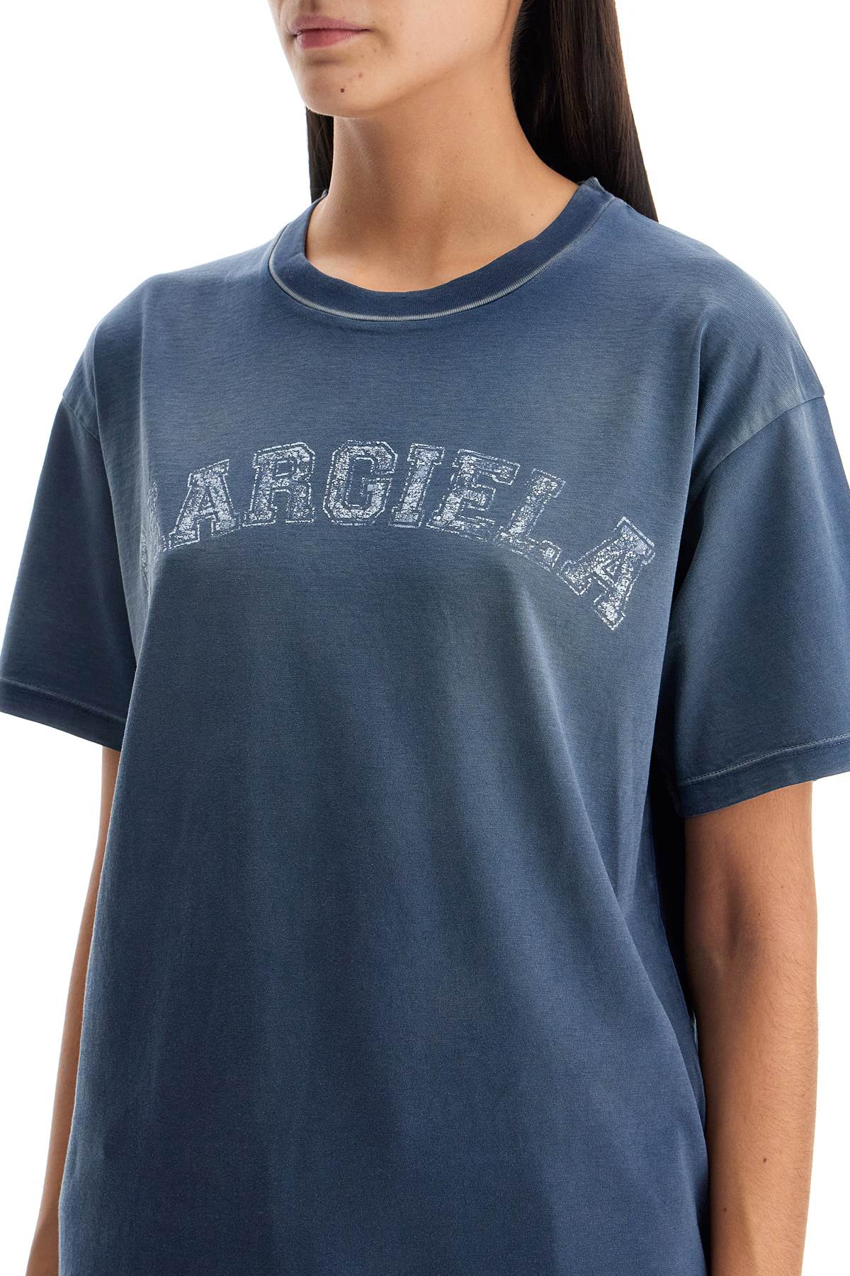 Maison Margiela Logo Cotton Jersey T-Shirt image 3